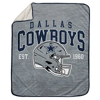 Pegasus Dallas Cowboys 50" x 60" Arch Block Ultra Cozy Sweatshirt Blanket