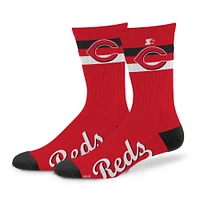 Unisex Starter Cincinnati Reds Team Color Two-Stripe Crew Socks