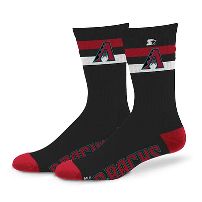 Unisex Starter Arizona Diamondbacks Team Color Two-Stripe Crew Socks