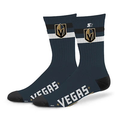 Unisex Starter Vegas Golden Knights Team Color Two-Stripe Crew Socks