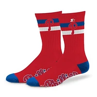 Unisex Starter Philadelphia Phillies Team Color Two-Stripe Crew Socks