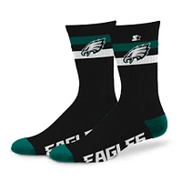 Unisex Starter Philadelphia Eagles Team Color Two-Stripe Crew Socks