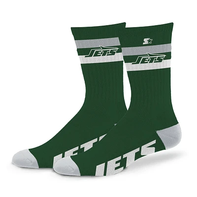 Unisex Starter New York Jets Team Color Two-Stripe Crew Socks