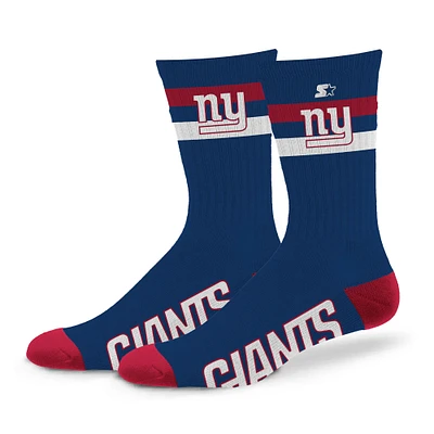 Unisex Starter New York Giants Team Color Two-Stripe Crew Socks