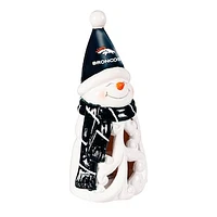 Denver Broncos LED 8" Snowman Lit Garden Statue