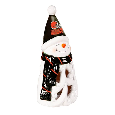 Cleveland Browns LED 8" Snowman Lit Garden Statue