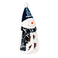 Dallas Cowboys LED 8" Snowman Lit Garden Statue