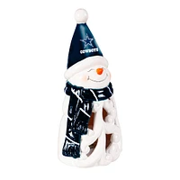 Dallas Cowboys LED 8" Snowman Lit Garden Statue