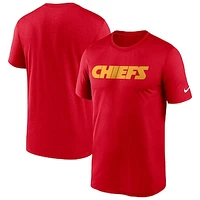 Men's Nike Red Kansas City Chiefs Wordmark Legend T-Shirt