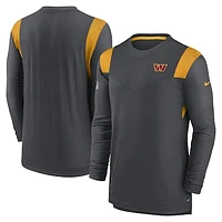 Men's Nike Heather Charcoal Washington Commanders Player Performance Long Sleeve T-Shirt