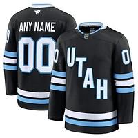 Men's Fanatics Black Utah Hockey Club Home Premium Custom Jersey
