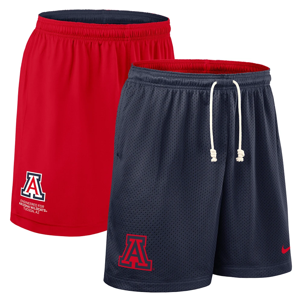 Men's Nike Navy/Red Arizona Wildcats 2025 Sideline Reversible Performance Shorts