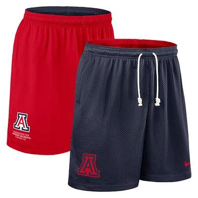 Men's Nike Navy/Red Arizona Wildcats 2025 Sideline Reversible Performance Shorts
