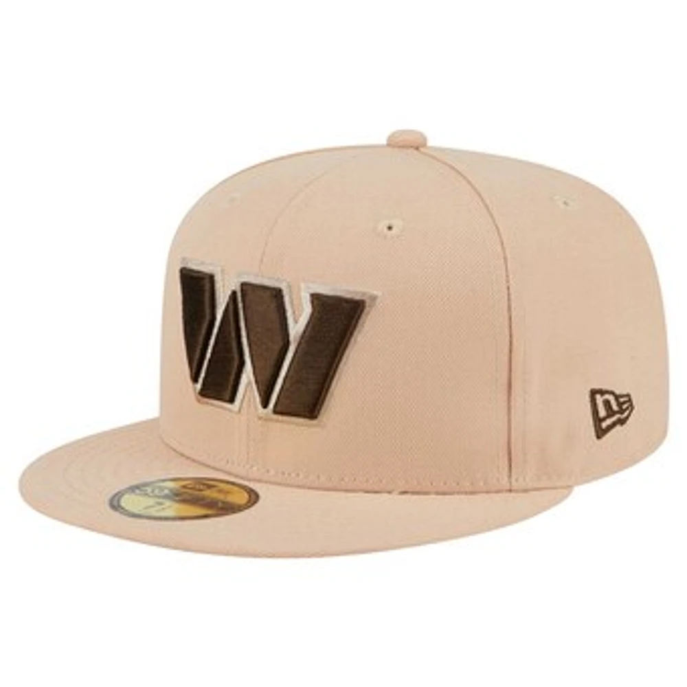 Men's New Era Tan Washington Commanders Candied Pecan 59FIFTY Fitted Hat