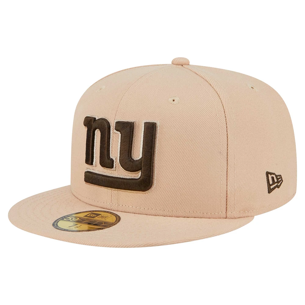 Men's New Era Tan York Giants Candied Pecan 59FIFTY Fitted Hat