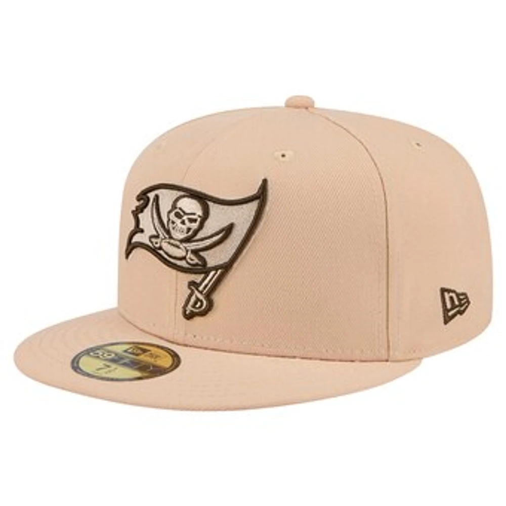 Men's New Era Tan Tampa Bay Buccaneers Candied Pecan 59FIFTY Fitted Hat