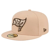 Men's New Era Tan Tampa Bay Buccaneers Candied Pecan 59FIFTY Fitted Hat