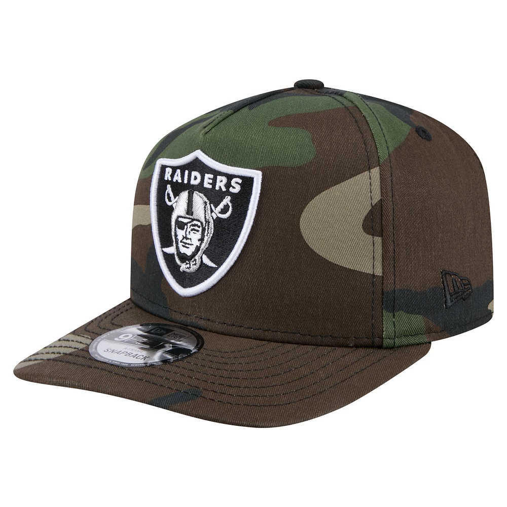 Men's New Era Camo Las Vegas Raiders Woodsy 9FIFTY Snapback Hat