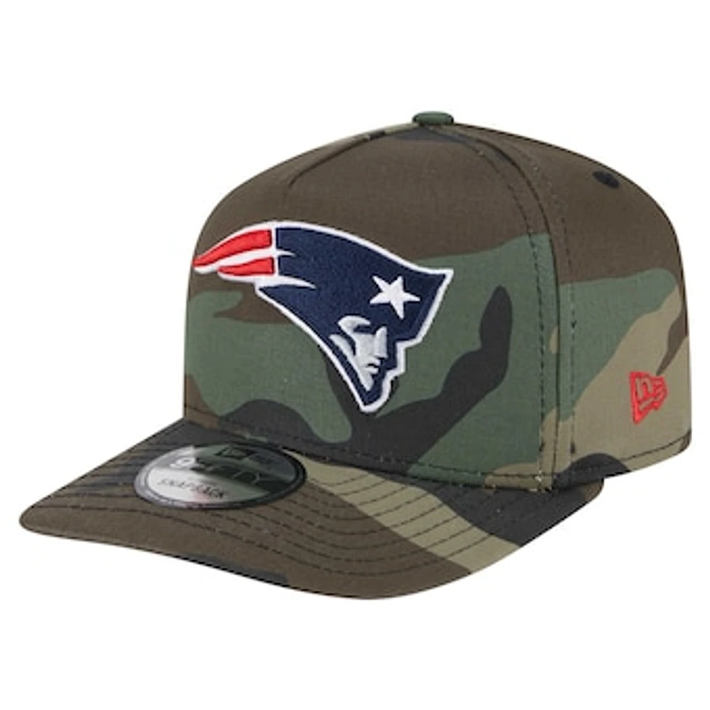 Men's New Era Camo New England Patriots Woodsy 9FIFTY Snapback Hat