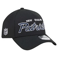 Men's New Era Black New England Patriots Smith 9FORTY Adjustable hat