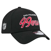 Men's New Era Black San Francisco 49ers Smith 9FORTY Adjustable hat