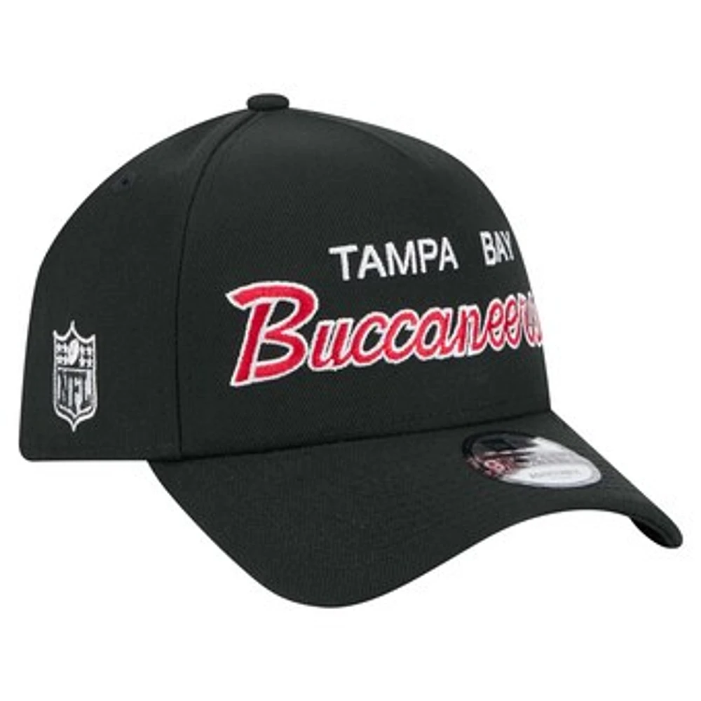 Men's New Era Black Tampa Bay Buccaneers Smith 9FORTY Adjustable hat