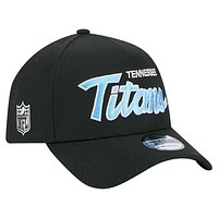 Men's New Era Black Tennessee Titans Smith 9FORTY Adjustable hat