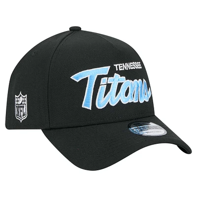 Men's New Era Black Tennessee Titans Smith 9FORTY Adjustable hat