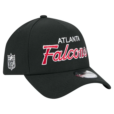 Men's New Era Black Atlanta Falcons Smith 9FORTY Adjustable hat