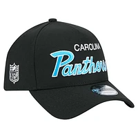 Men's New Era Black Carolina Panthers Smith 9FORTY Adjustable hat