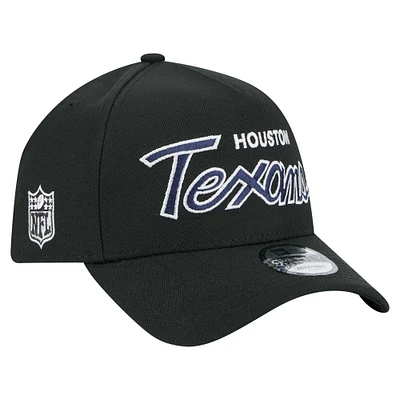 Men's New Era Black Houston Texans Smith 9FORTY Adjustable hat