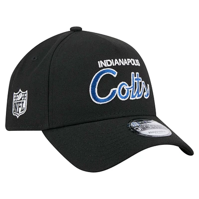 Men's New Era Black Indianapolis Colts Smith 9FORTY Adjustable hat