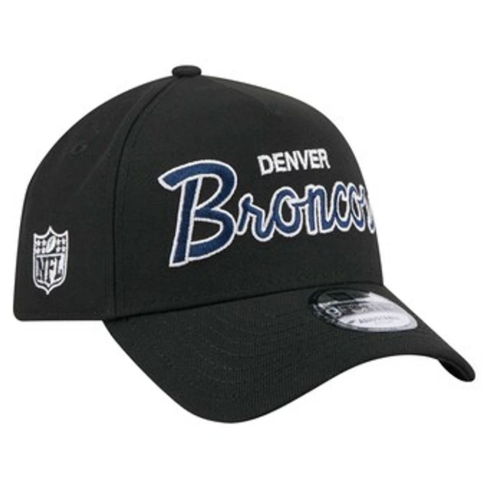 Men's New Era Black Denver Broncos Smith 9FORTY Adjustable hat