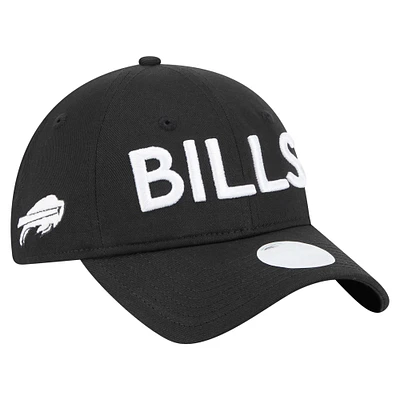 Women's New Era Black Buffalo Bills Cece 9TWENTY Adjustable Hat