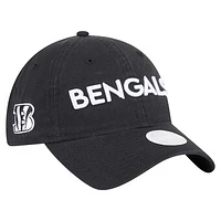 Women's New Era Black Cincinnati Bengals Cece 9TWENTY Adjustable Hat