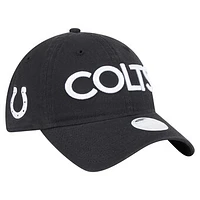 Women's New Era Black Indianapolis Colts Cece 9TWENTY Adjustable Hat