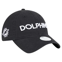 Women's New Era Black Miami Dolphins Cece 9TWENTY Adjustable Hat