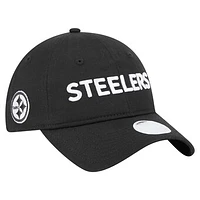 Women's New Era Black Pittsburgh Steelers Cece 9TWENTY Adjustable Hat