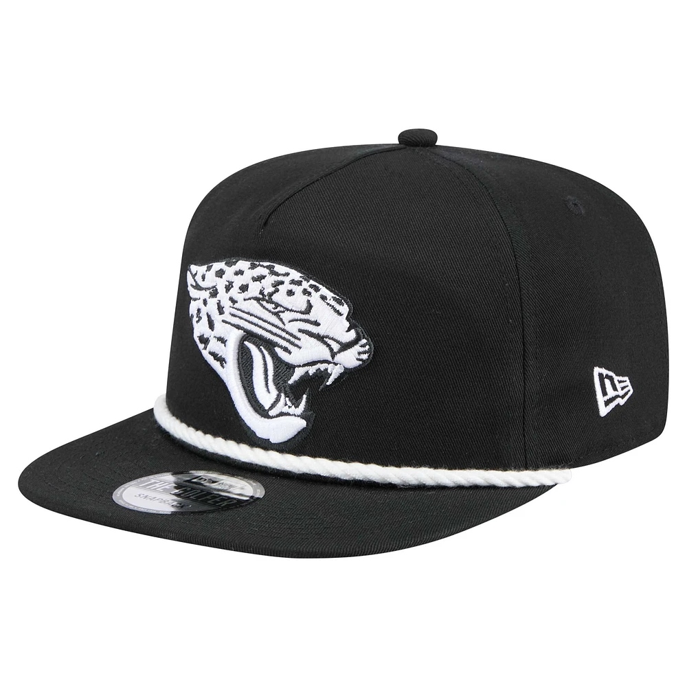 Men's New Era Black Jacksonville Jaguars B-Dub Golfer Snapback Hat