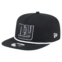 Men's New Era Black New York Giants B-Dub Golfer Snapback Hat