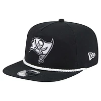 Men's New Era Black Tampa Bay Buccaneers B-Dub Golfer Snapback Hat