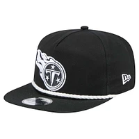 Men's New Era Black Tennessee Titans B-Dub Golfer Snapback Hat