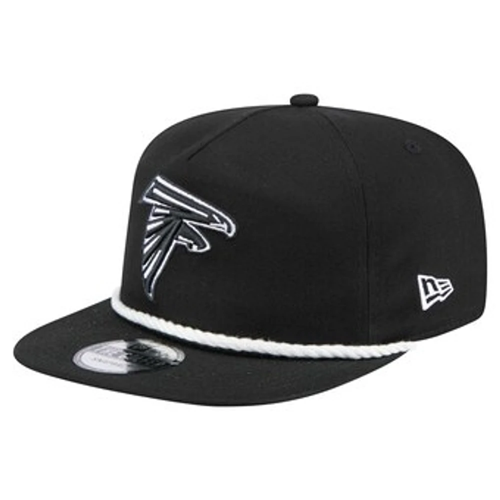 Men's New Era Black Atlanta Falcons B-Dub Golfer Snapback Hat