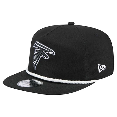 Men's New Era Black Atlanta Falcons B-Dub Golfer Snapback Hat