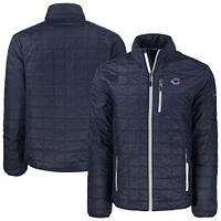Men's Cutter & Buck  Navy Cincinnati Reds Big Tall Rainier PrimaLoft® Eco Insulated Full-Zip Hoodie Puffer Jacket