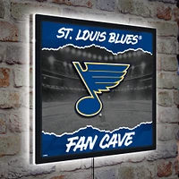 St. Louis Blues 23" LED Fan Cave Square-Shaped Lighted Wall Sign