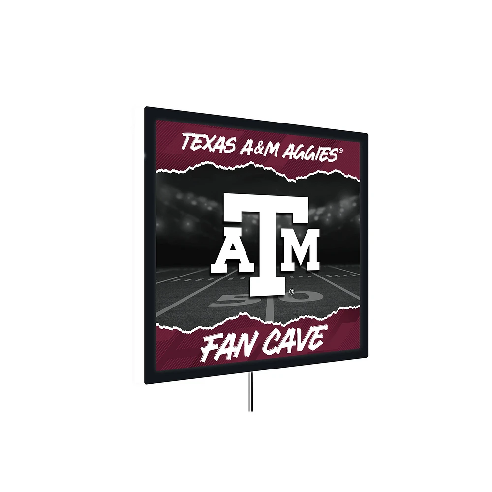 Texas A&M Aggies 23" LED Fan Cave Square-Shaped Lighted Wall Sign