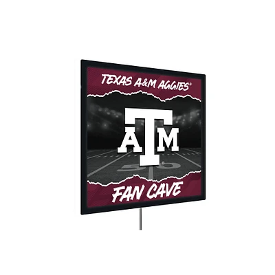Texas A&M Aggies 23" LED Fan Cave Square-Shaped Lighted Wall Sign