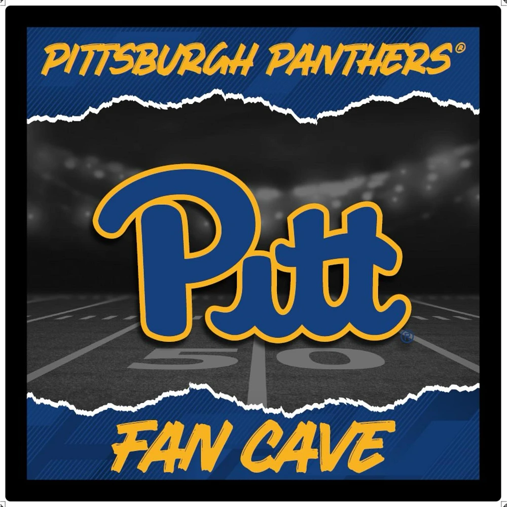 Pitt Panthers 23" LED Fan Cave Square-Shaped Lighted Wall Sign