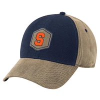 Men's Colosseum Navy/Tan Syracuse Orange Oiled Canvas Adjustable Hat